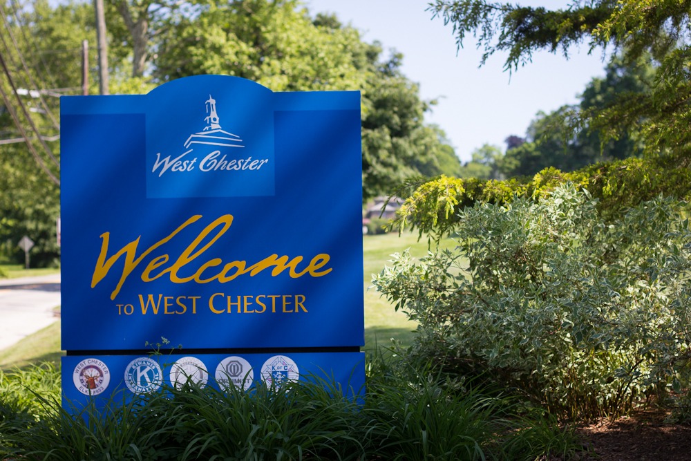 Historic West Chester PA street where LiteMovers helps families downsize
