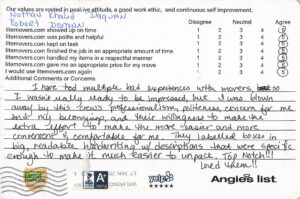 Testimonial about litemovers the best movers in bala cynwyd