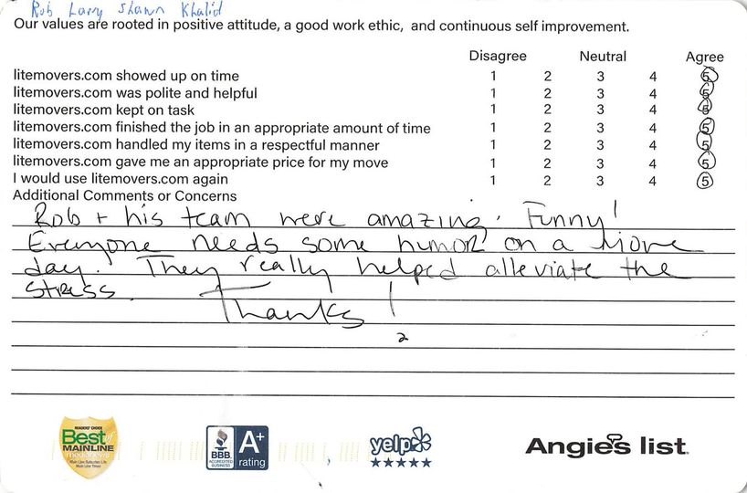 Movers near me with Testimonials