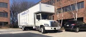 LiteMovers Commercial Moving – Office Relocation | LiteMovers LiteMovers commercial moving truck staged at an office park for an office relocation