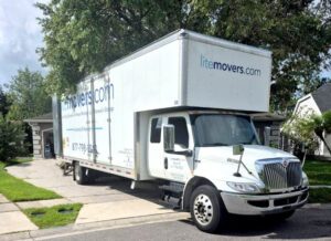 moving truck in front of a house in florida a home in lower merion