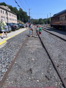 The historic train in jim thorpe