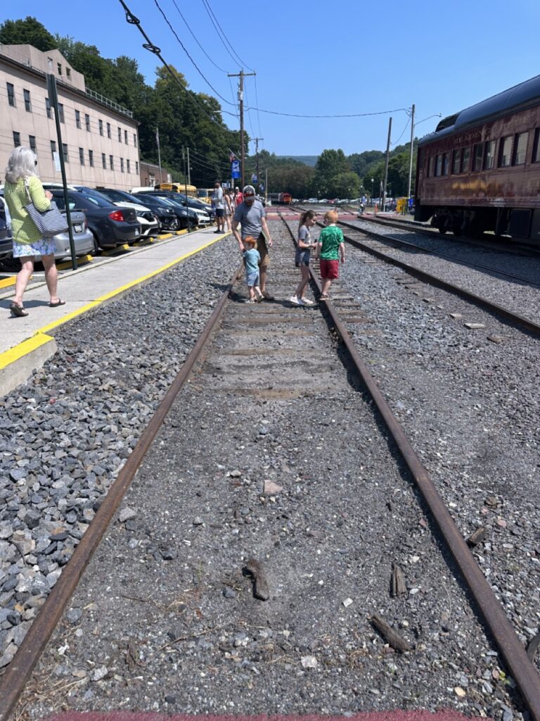 The historic train in jim thorpe