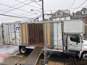 moving on a rainy day in north bergen